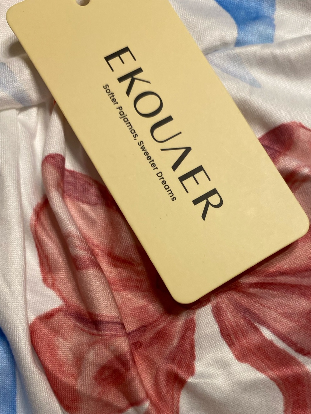 Ekouaer Women’s Bow-Print Sleep Tank & Shorts Pajama Set NWT Size Small - Picture 7 of 7